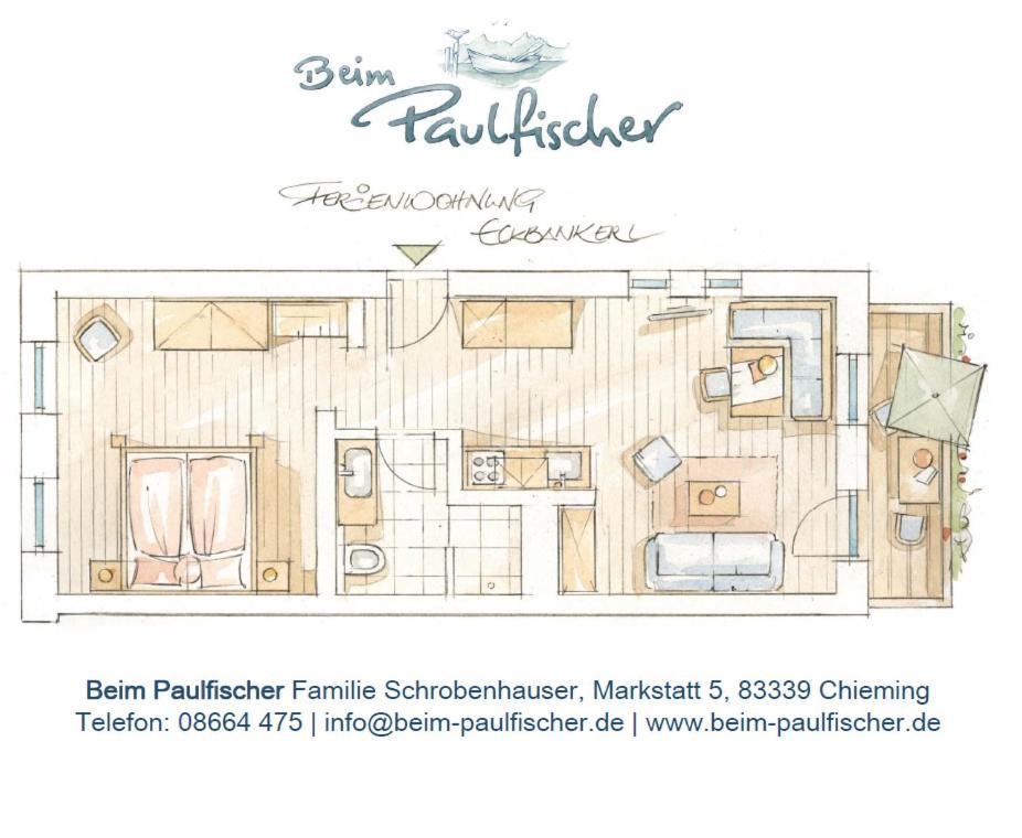 Beim Paulfischer - Eckbankerl Chieming Ngoại thất bức ảnh
